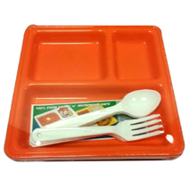 RUCHI HOUSEWARE PLASTIC PLATE 3 U